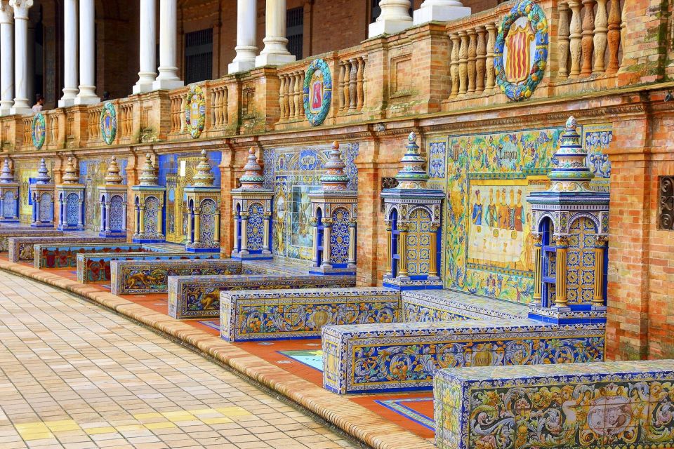 Andalusia and Barcelona 7-Day Package Tour From Madrid - Day 2: Seville with Maria Luisa Park, Plaza de España mosaics, and Seville Cathedral
