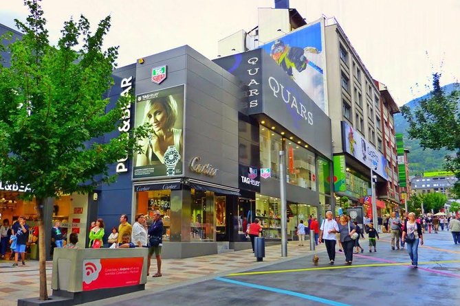 Andorra Private Tour: Sightseeing, Shopping & Traditional Lunch - Stop 2: Andorra la Vella shopping time on the main avenue