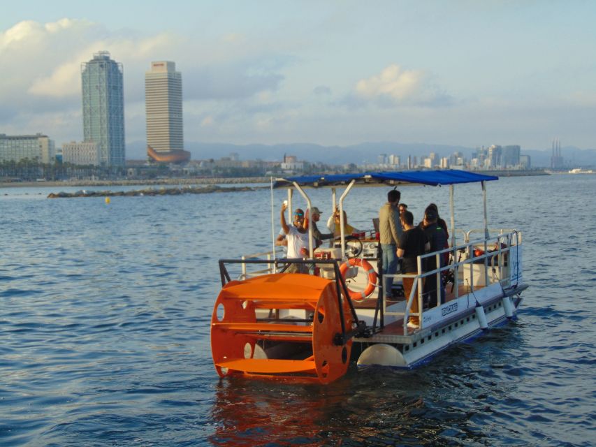 Barcelona: 1.5-Hour Private Scenic Pedal Boat Tour - Drinks and Energy: How the Included 1 Litre Changes the Mood