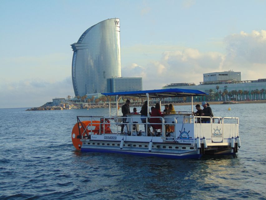 Barcelona: 1.5-Hour Private Scenic Pedal Boat Tour - Where You Meet: KBr Fundación MAPFRE and the Red Column