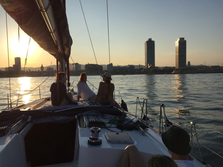 Barcelona: 2-Hour Sunset Sailboat Trip - The 14-Meter Sailboat Setup and the Small-Group Feel
