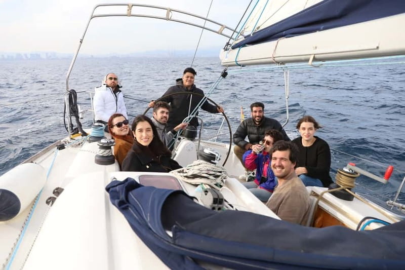 Barcelona 2h private sailing tour with local Skipper - Safety briefing, then the first sailing stretch (about 30 minutes)