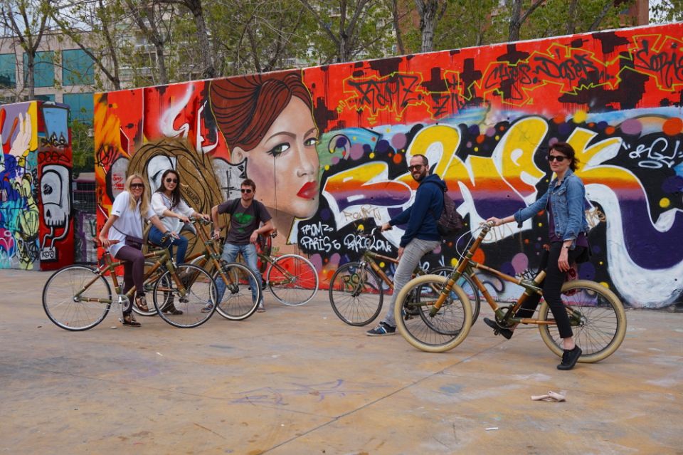 Barcelona: 3.5-Hour Street Art Tour by Bamboo Bike - Chasing stencil and spray tags across Barcelona’s alternative barrios