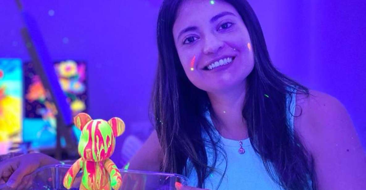 Barcelona: Bear-brick Fluorescent Painting | Wine and Art - Bearbrick Fluorescent Painting + Wine: What You’re Really Buying