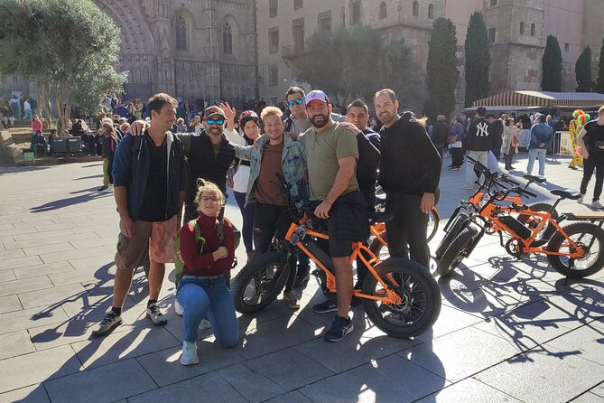 Barcelona bike tour with French guide 20-ТOP, bike/eBike - Theater, music venue, and design museum exteriors