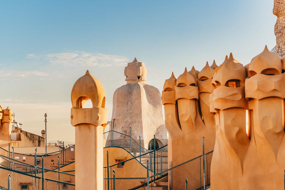 Barcelona: Casa Milà Early-Morning Access Guided Tour - Rooftop Terrace Views: Morning Light Over Barcelona