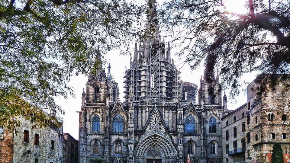 Barcelona Cathedral: Exclusive walking tour & entry tickets. - The Short Neighborhood Walk While Tickets Get Sorted