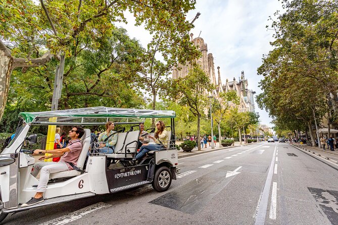 Barcelona Expert Plus Tour with Local Guide in Eco Tuk Tuk Private - Gaudí’s big three: Sagrada Familia, La Pedrera, and the Passeig de Gràcia masterwork