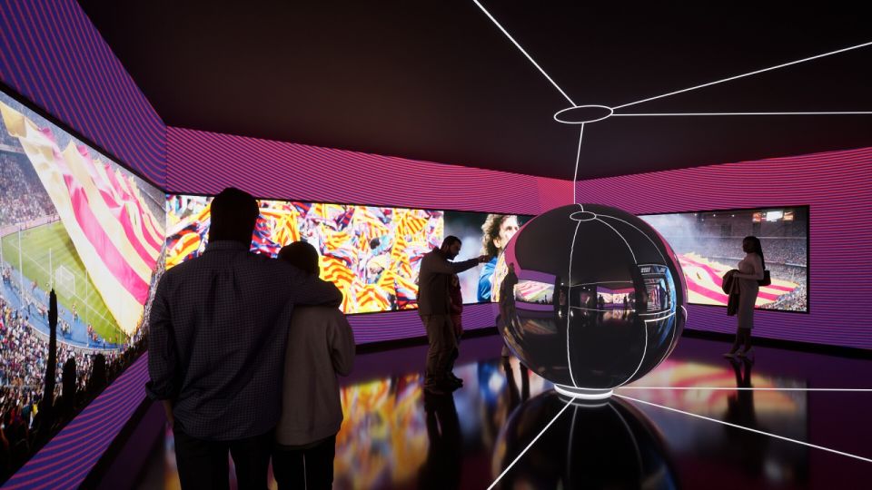 Barcelona: FC Barcelona Museum Private Tour - The first stop: the Espai Barça pre-show zone