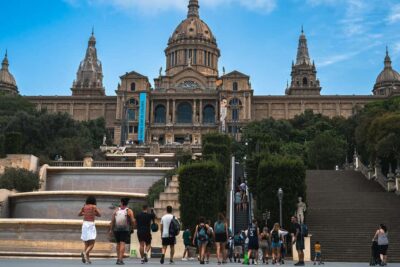 Barcelona from the heights to the sea: Montjuïc, Cable Car, and Beach - Getting started at Drassanes Pier near Columbus Monument