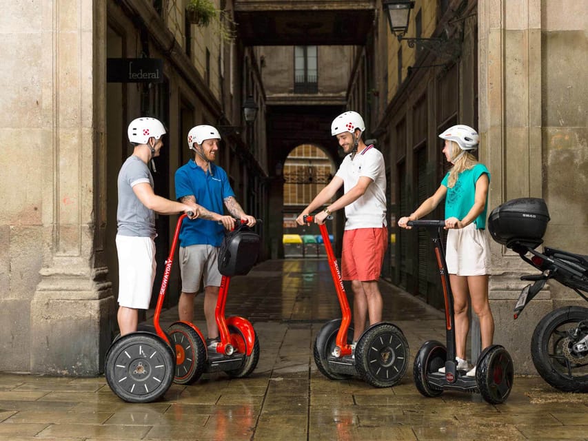 Barcelona: Gothic Quarter & Sagrada Familia Area Segway Tour - Sagrada Familia from street level, with Gaudí context