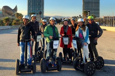 Barcelona Guided Night 2-hour Private Segway Tour - Barceloneta Beach to the port: the night waterfront storyline