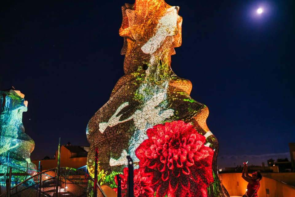 Barcelona: La Pedrera Night Experience - The rooftop finale plus L’Eixample views
