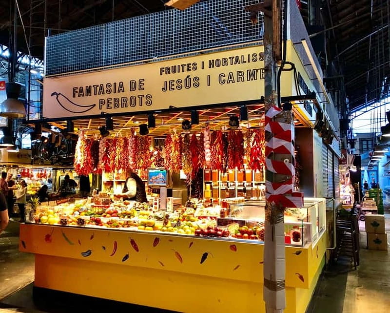 Barcelona: Markets Tour With Food and Wine Tasting Upgrade - Santa Caterina Market: colorful roof, medieval ruins, and practical context