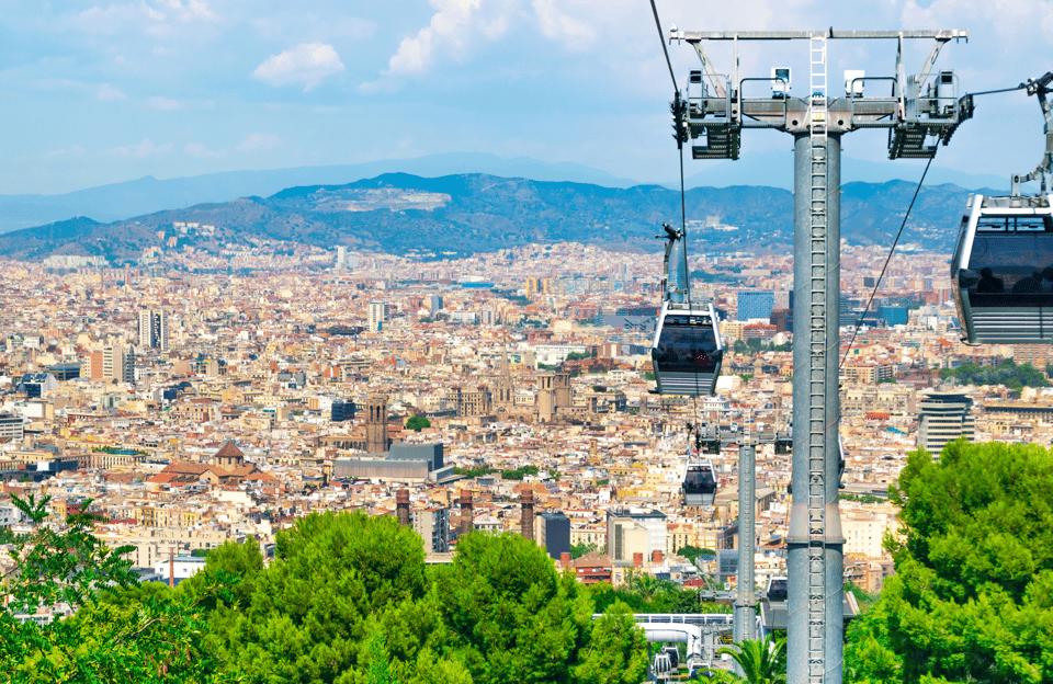 Barcelona: Montjuïc Cable Car Ticket with Audio Guide - Your smartphone audio setup: download first, headphones always