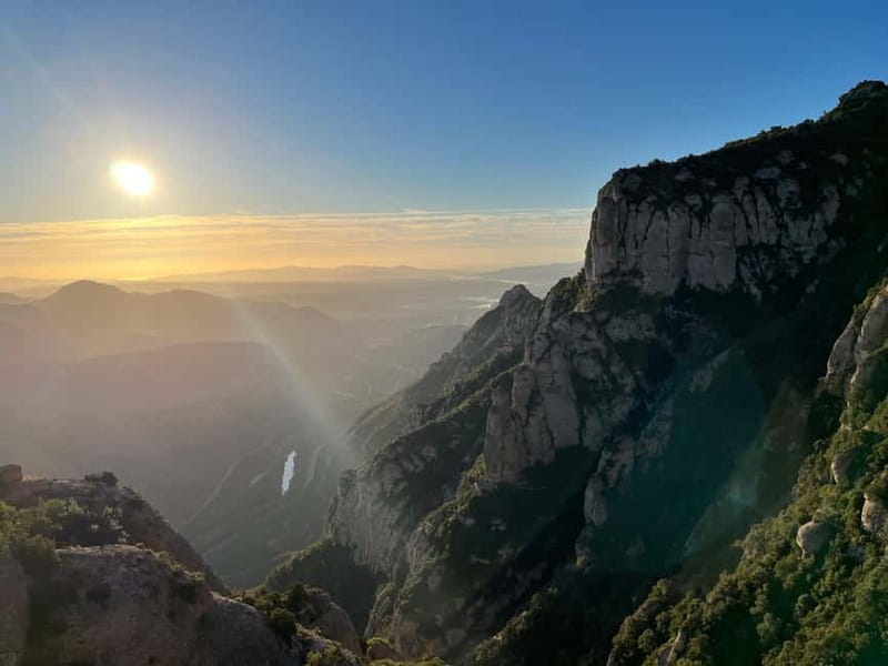 Barcelona: Montserrat Early Trip — Cable Car, Abbey & Hike - Cable car funicular up: the mountain starts moving right away