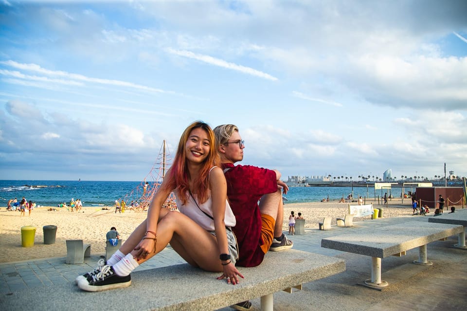Barcelona: Photographic Madness at Barceloneta Beach - Your main photo stop: Barceloneta Beach guidance, angles, and real posing help