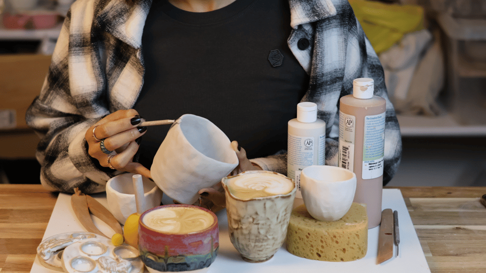 Barcelona: Pottery Workshop with Wine - From tool intro to your first clay win