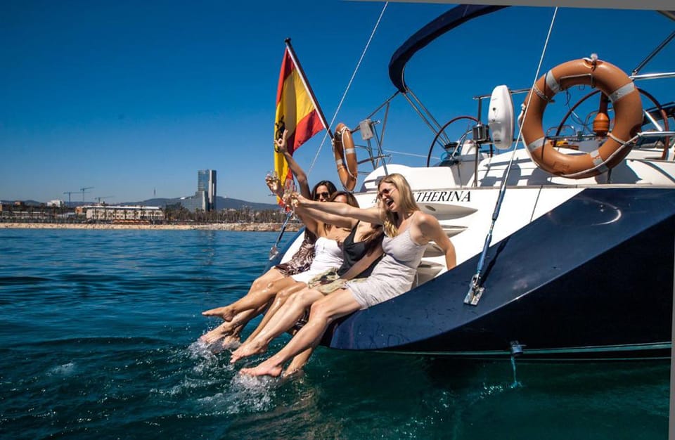 Barcelona: Private Luxury Sailing Tour - Swimming in clear blue water, plus wildlife odds