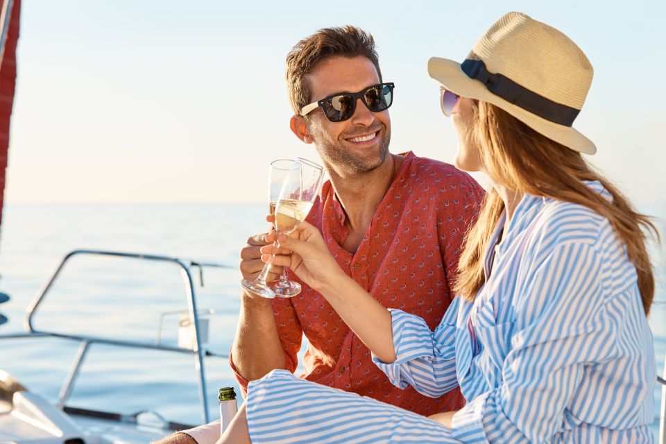 Barcelona: Private Sailing Trip with a Bottle of Cava - Skyline time, drinks after departure, and optional swimming