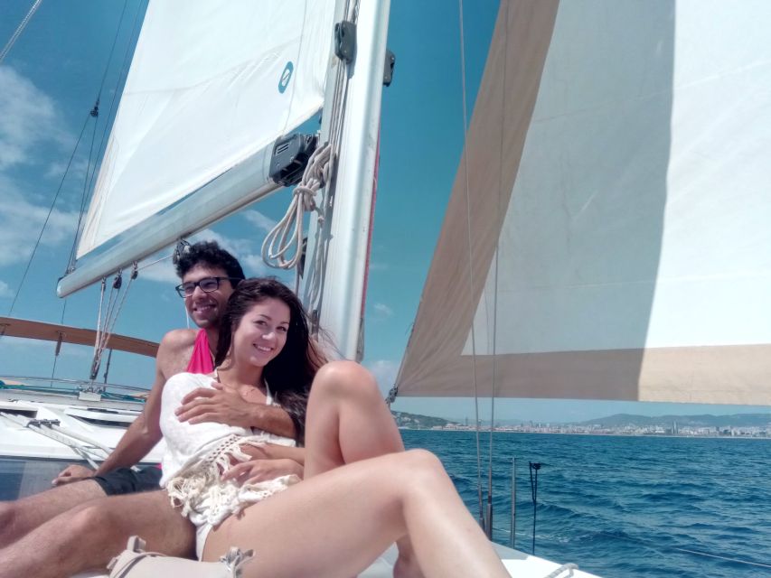 Barcelona: Private Sailing Trip with Drinks & Snacks (max 9) - Languages and comfort: a trip that can work for mixed groups