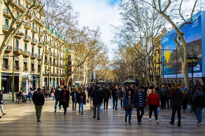 Barcelona Private Walking Tour through the City of Gaudi - Squares and glamour: Plaça Reial and Liceu outside views