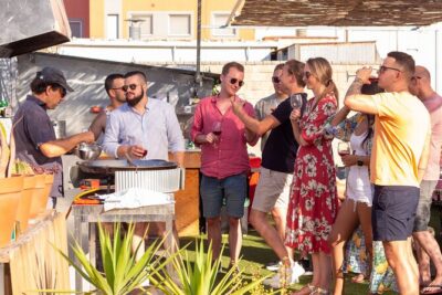 Barcelona Rooftop Paella Cooking Class with Sangria & Local Host - Seafood Paella From Scratch: Sofrito, Broth, Rice, and Technique
