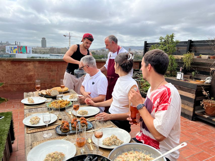 Barcelona: Rooftop Tapas and Sangria Class with a Chef - Lunch on the Terrace: Sunset Eating, Not Restaurant Rush