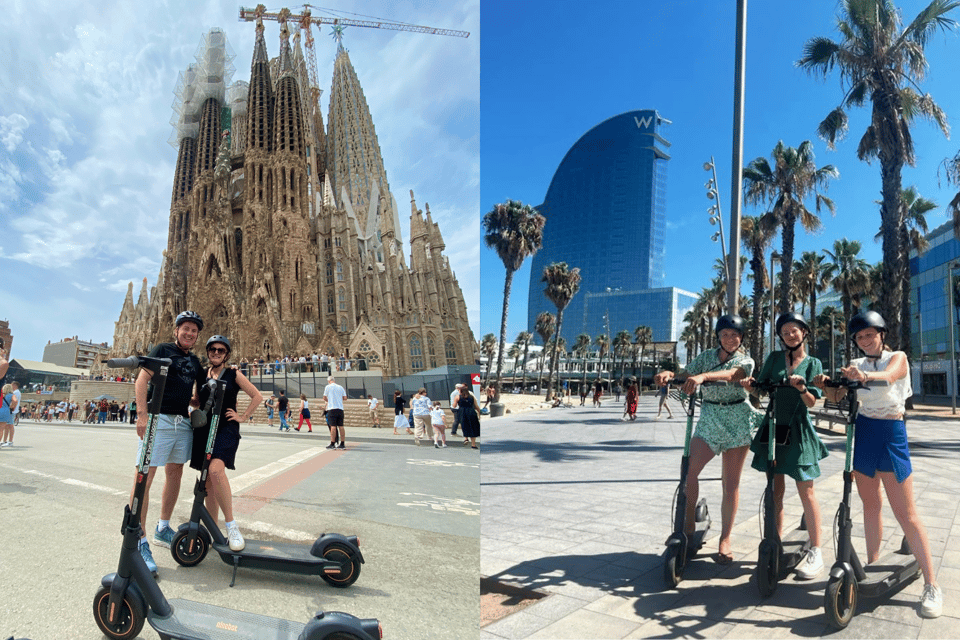 Barcelona: Sagrada Familia Electric Scooter or Bike Tour - Parliament of Catalonia and Barcelona Zoo area: finishing with recognizable city texture