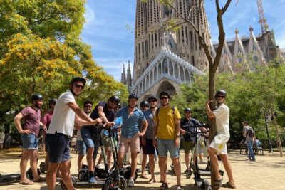 Barcelona Sagrada familia Electric Scooter or E-Bike Tour - Where you start: Calle del Regomir and a route that makes sense