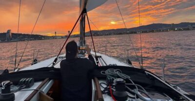 Barcelona: Sailing Tour with a Glass of Cava - The route to the November Buoy and the skyline tack-back