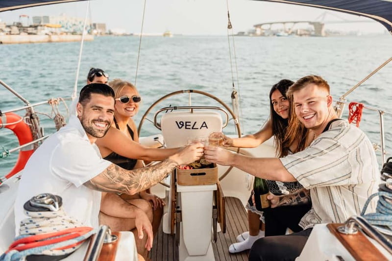 Barcelona: Sailing Tour with Young Local Captain & Drinks - Swimming in the Mediterranean: What’s Provided and How to Set Yourself Up