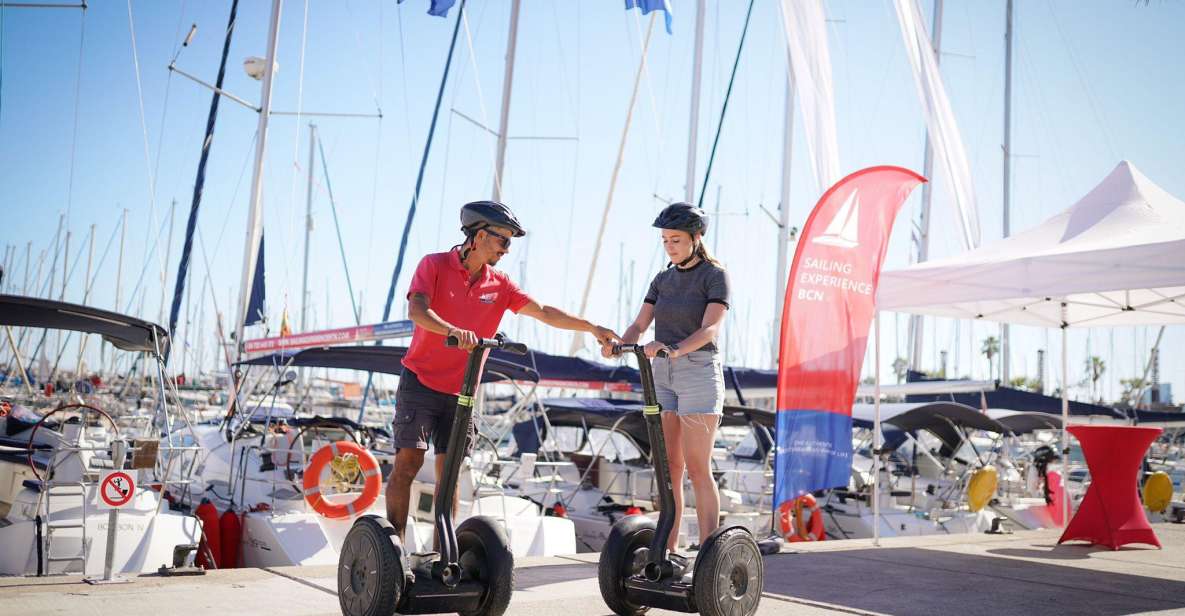 Barcelona: Segway Tour & Sailing Experience - From Port Vell to Port Olimpic: the handoff to sailing