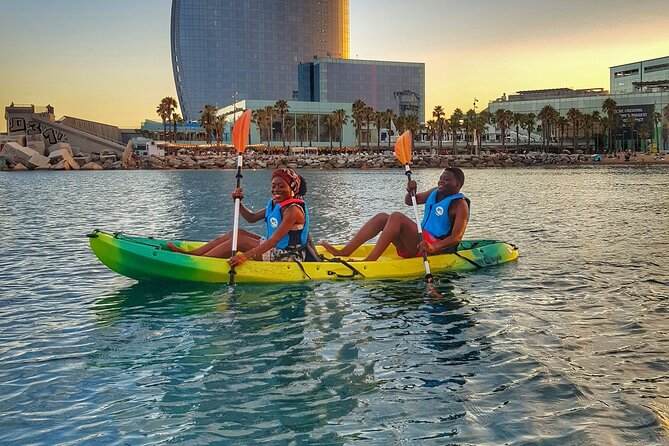 Barcelona Skyline Kayaking Coupled with Delicious Tapas - Why the kayak-then-tapas plan works so well here