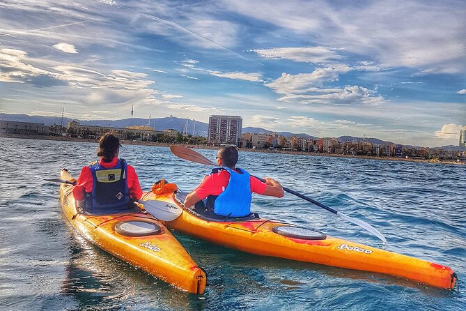 Barcelona Skyline Kayaking Coupled with Delicious Tapas - Olympic Port and the 1992 skyline view from sea level