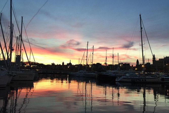Barcelona Sunset Cruise with Light Snacks and Open Bar - The swim stop: a bonus when weather cooperates
