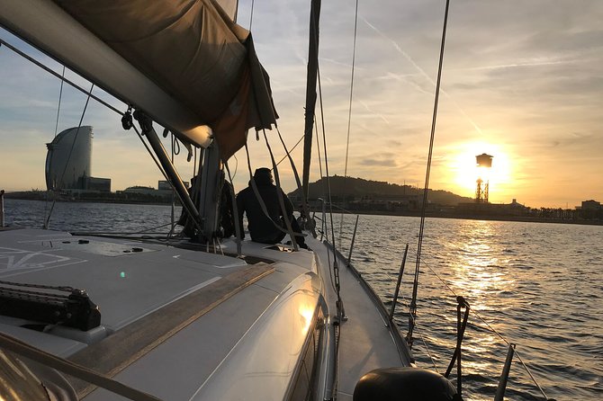 Barcelona Sunset Private Sailing with Light Snacks and Open Bar - Landmark spotting from the water: Columbus, Sagrada Família, Tibidabo, Montjuïc