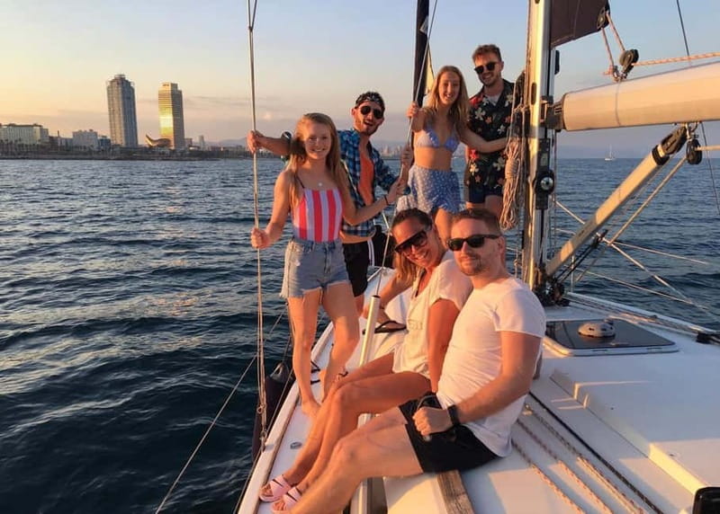 Barcelona: Sunset Sailboat Cruise with Open Bar and Snacks - Where to go: Moll de Mestral and the moorings at Olympic Port