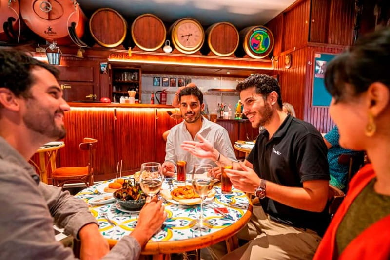 Barcelona: Tapas and Wine with Flamenco Show in the Old Town - Two-bar pintxos and tapas crawl: what you’ll actually eat