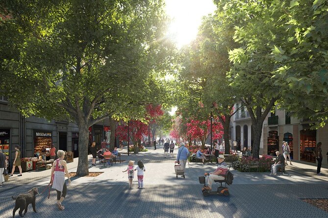 Barcelona Urban Planning Tour - Towards a Sustainable Smart City - Eixample Along Consell de Cent: The Traffic-Reduced Axis