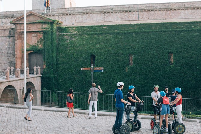 Castle of Montjuic- 3H Segway Tour - Segway training on Montjuïc: helmets, hair nets, and getting confident fast