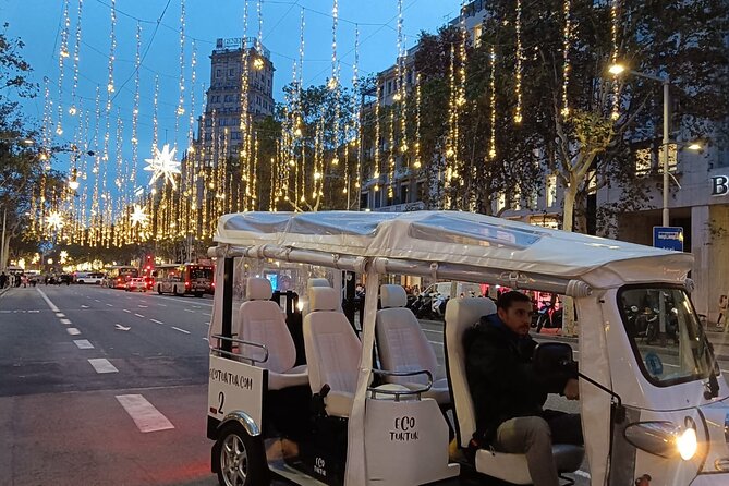 Christmas Lights Tour of Barcelona in Private Eco Tuk Tuk - Key Highlights To Expect on This Christmas Lights Tuk-Tuk Ride