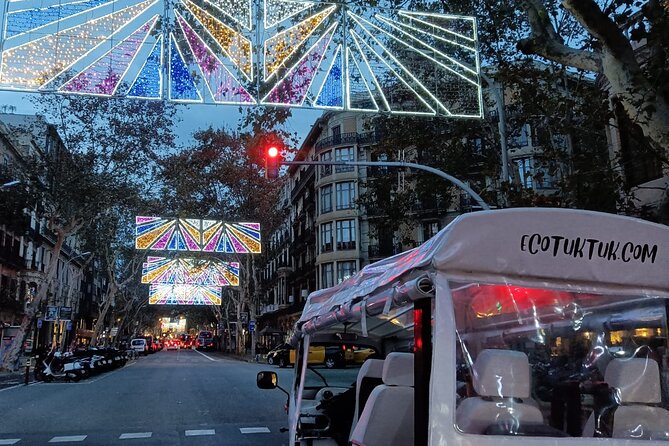 Christmas Lights Tour of Barcelona in Private Eco Tuk Tuk - Christmas Lights Tour Barcelona: Why an Eco Tuk Tuk Works So Well