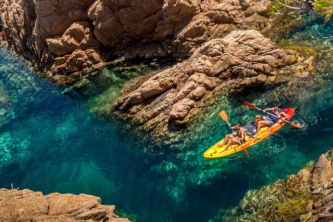 Costa Brava Kayaking and Snorkeling Small Group Tour with Lunch - Cliff jumping: fun for many, not for everyone
