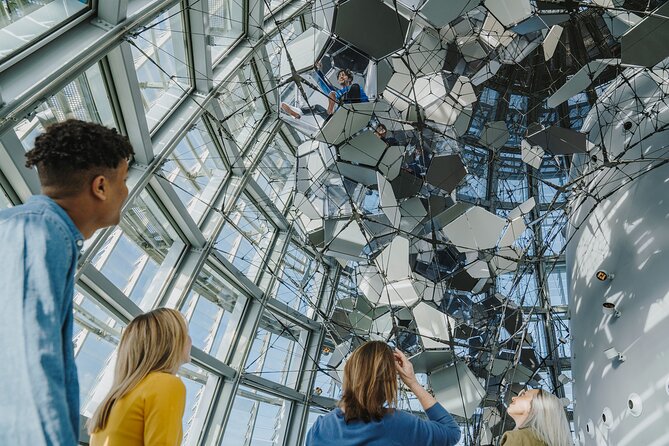 Entrance to the Mirador Torre Glories Barcelona - Cloud Cities Barcelona at 130m: the art element and the pod option
