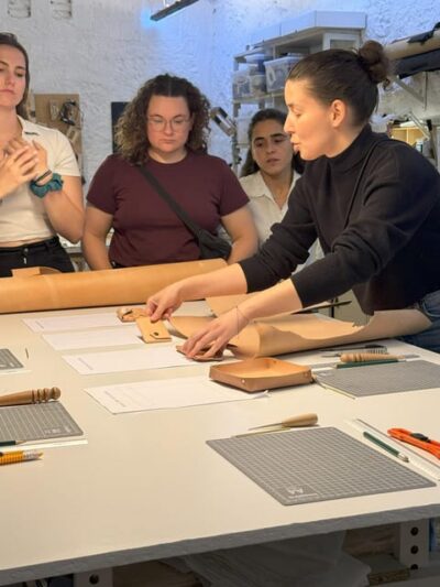Experience in Leather Goods Workshop- Leather Accessory - What you can make: four leather accessories plus optional dye