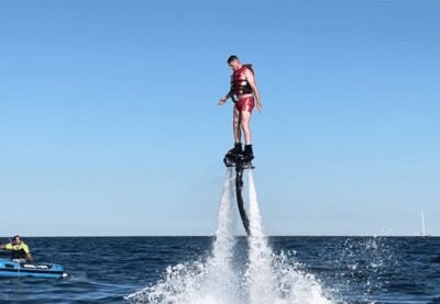 Flyboarding Experience - The Full Timeline: Speedboat Out, Sea-Side Barcelona Views, Speedboat Back