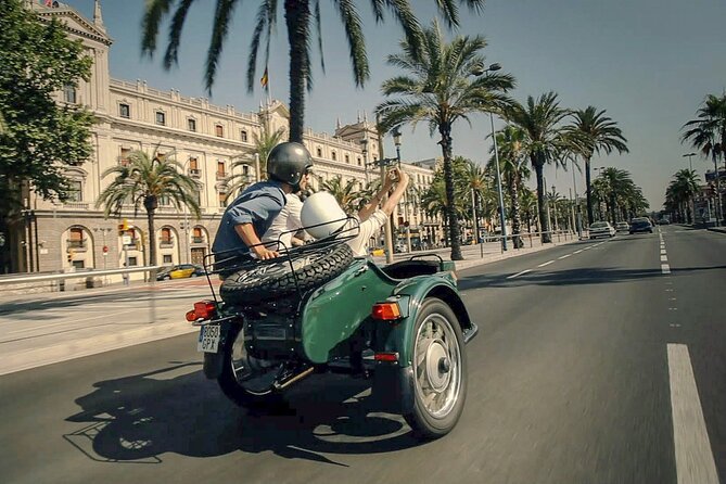 Full-Day Barcelona Tour by Sidecar Motorcycle - The Gothic Quarter and Gaudí stops: walking light, learning plenty