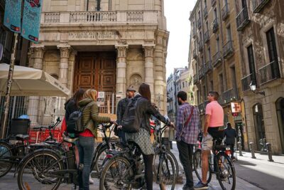 Gaudi UNESCO Highlights Small Group Bike Tour - Sagrada Família from the outside: towering views without the ticket time