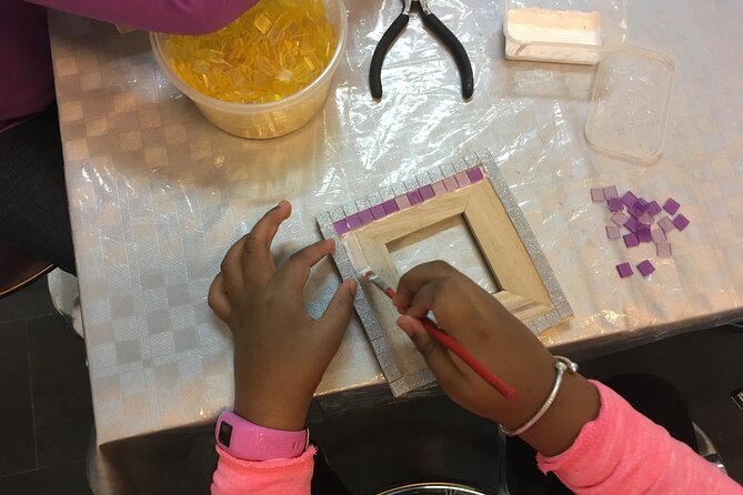 Guided Gaudí Mosaic Workshop for Children in Barcelona 1 Hours - The after-class reality: grouting, setting, and pickup